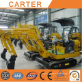 CT18-9dp with Half Zero Tail, Retractable Chassis, Canopy Backhoe Hydraulic Excavator